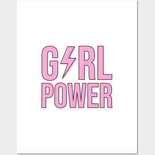 Girl Power Flash Pink Posters and Art